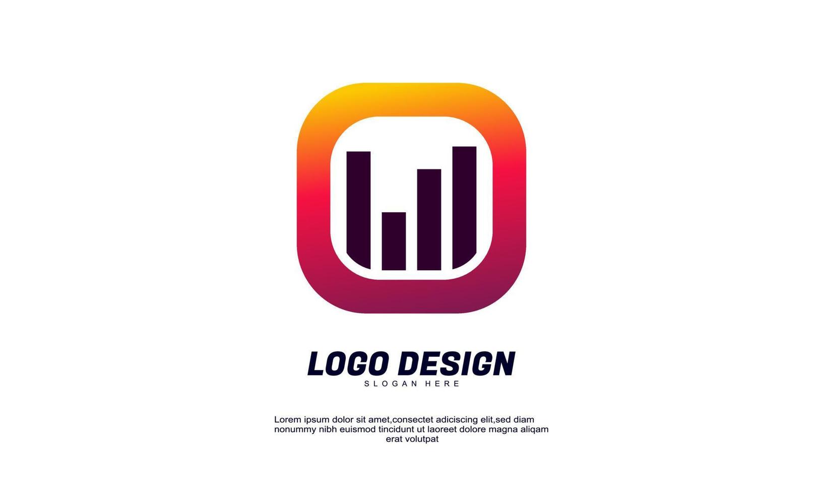 abstract illustration creative finance company logo business concept icon design vector