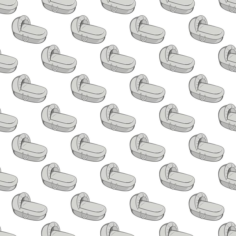 Cradle for baby seamless pattern vector