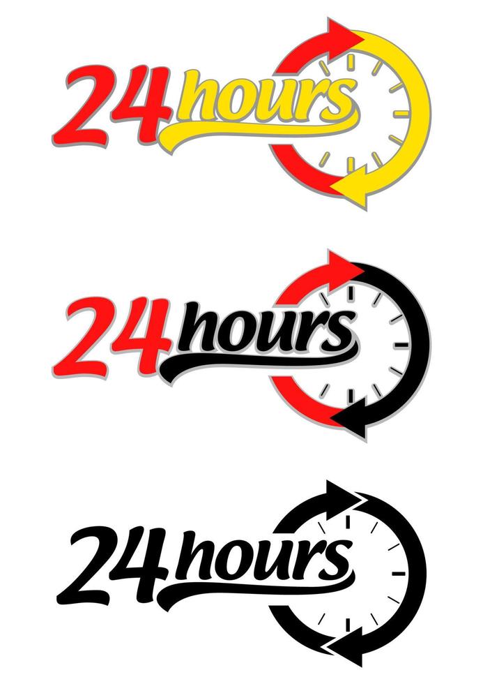 Twenty Four Hours Icon vector