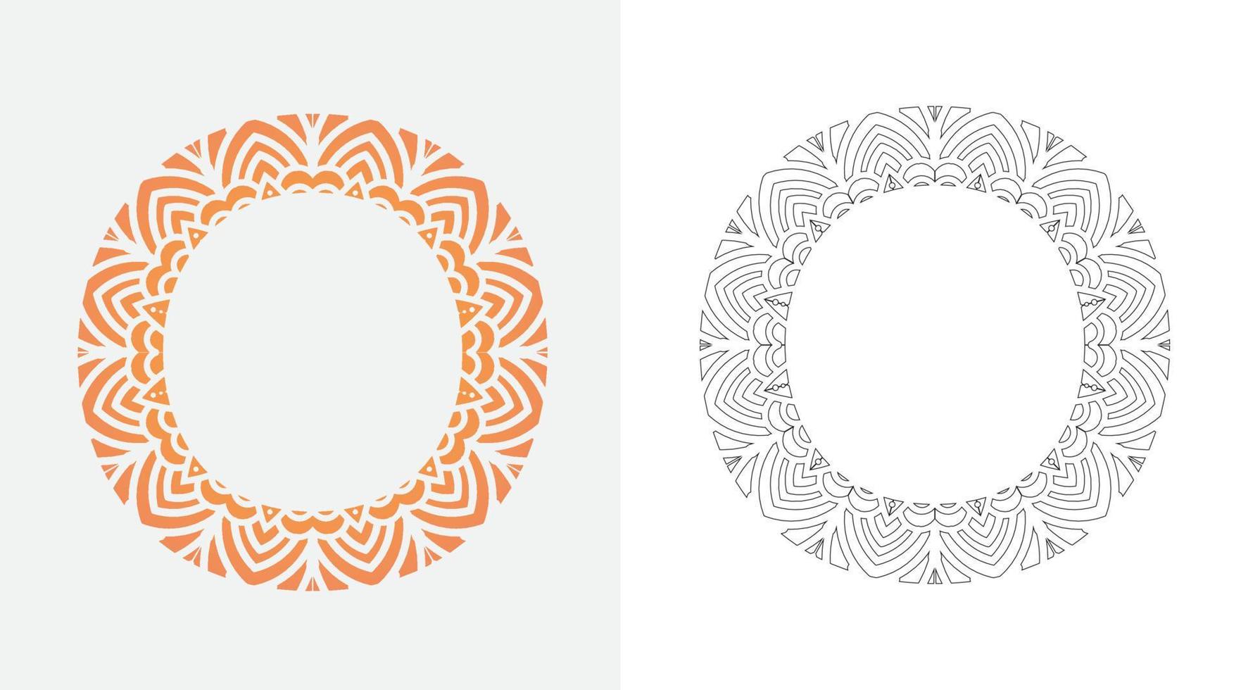 Alphabet Letter O Pop Art, Mandala coloring ornaments design vector