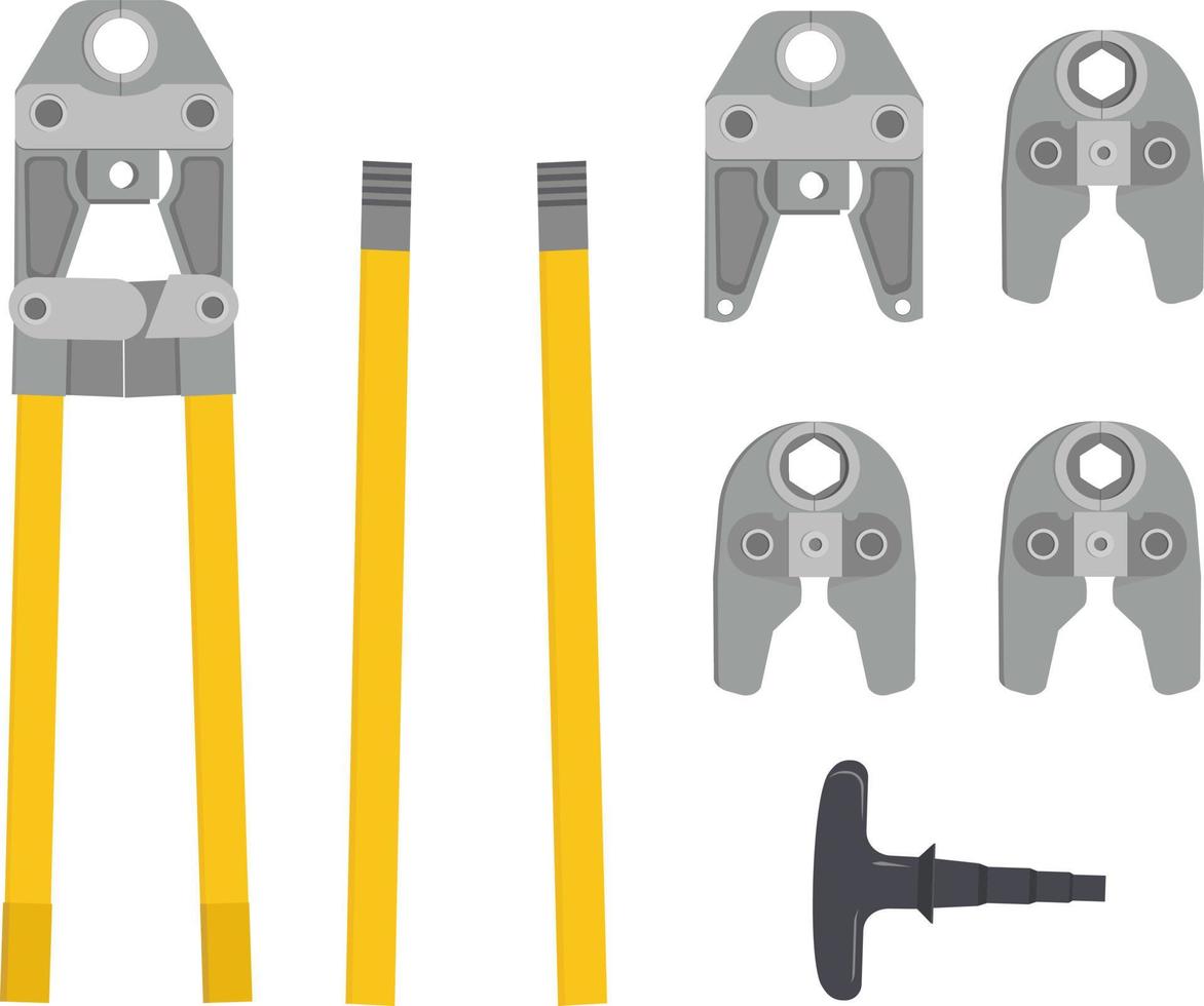 Press tongs illustration vector