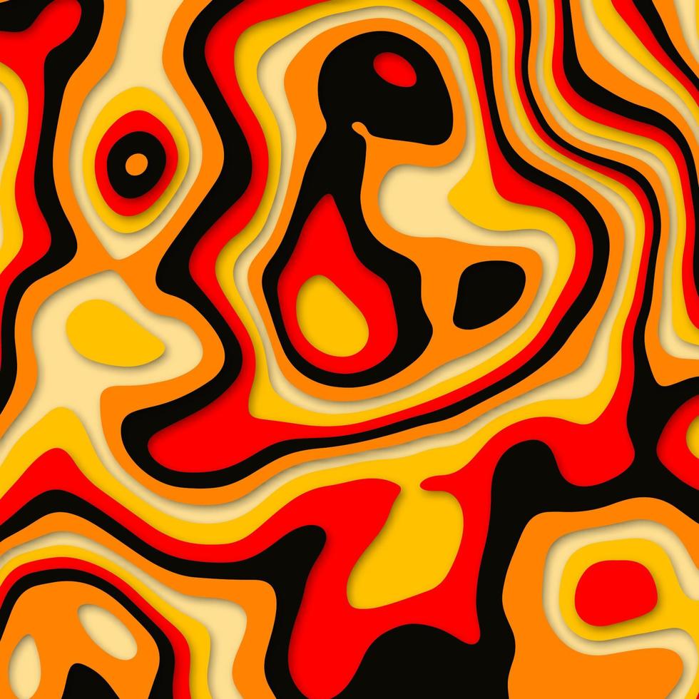 Abstract colorful papercut background design vector