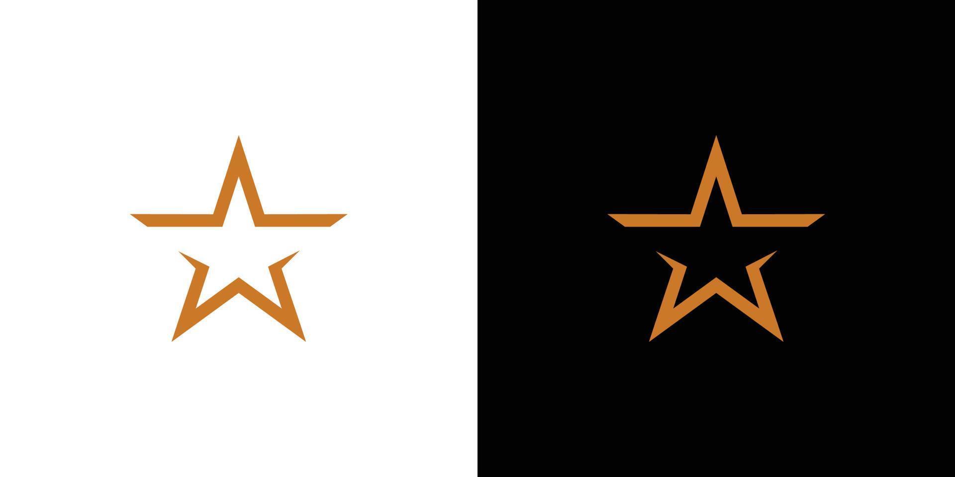 Unique and modern letter W initials star logo design vector