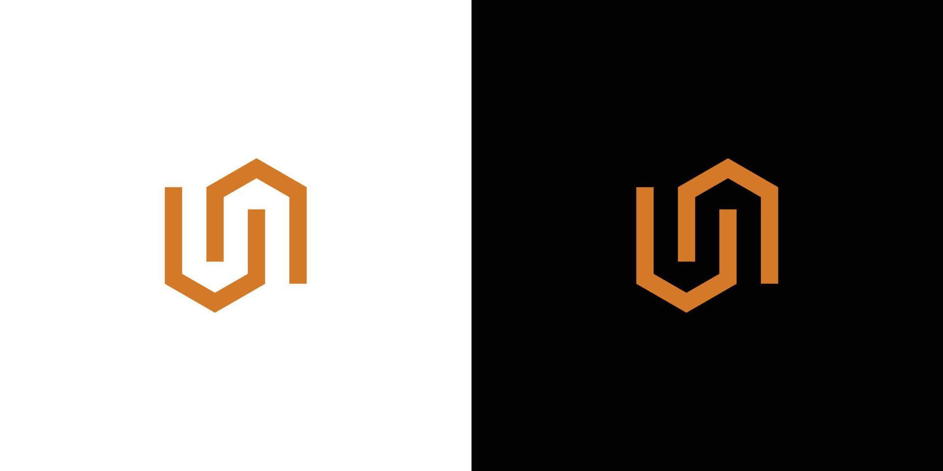 Modern and elegant VN initials logo design vector