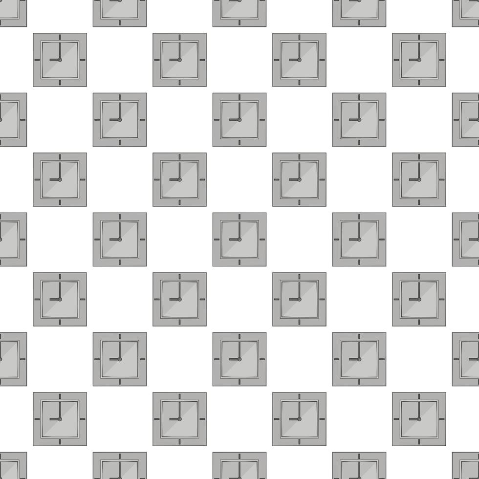Wall clock seamless pattern vector