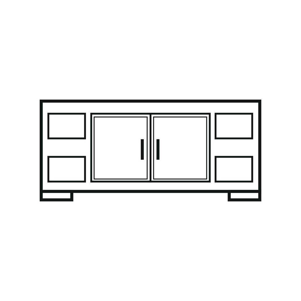 icono lineal de muebles. símbolo de contorno contorno aislado del vector