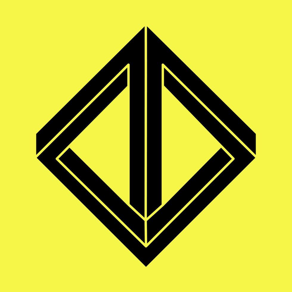 Impossible object. Optical illusion shapes. 3d illustration. Geometric figure. vector