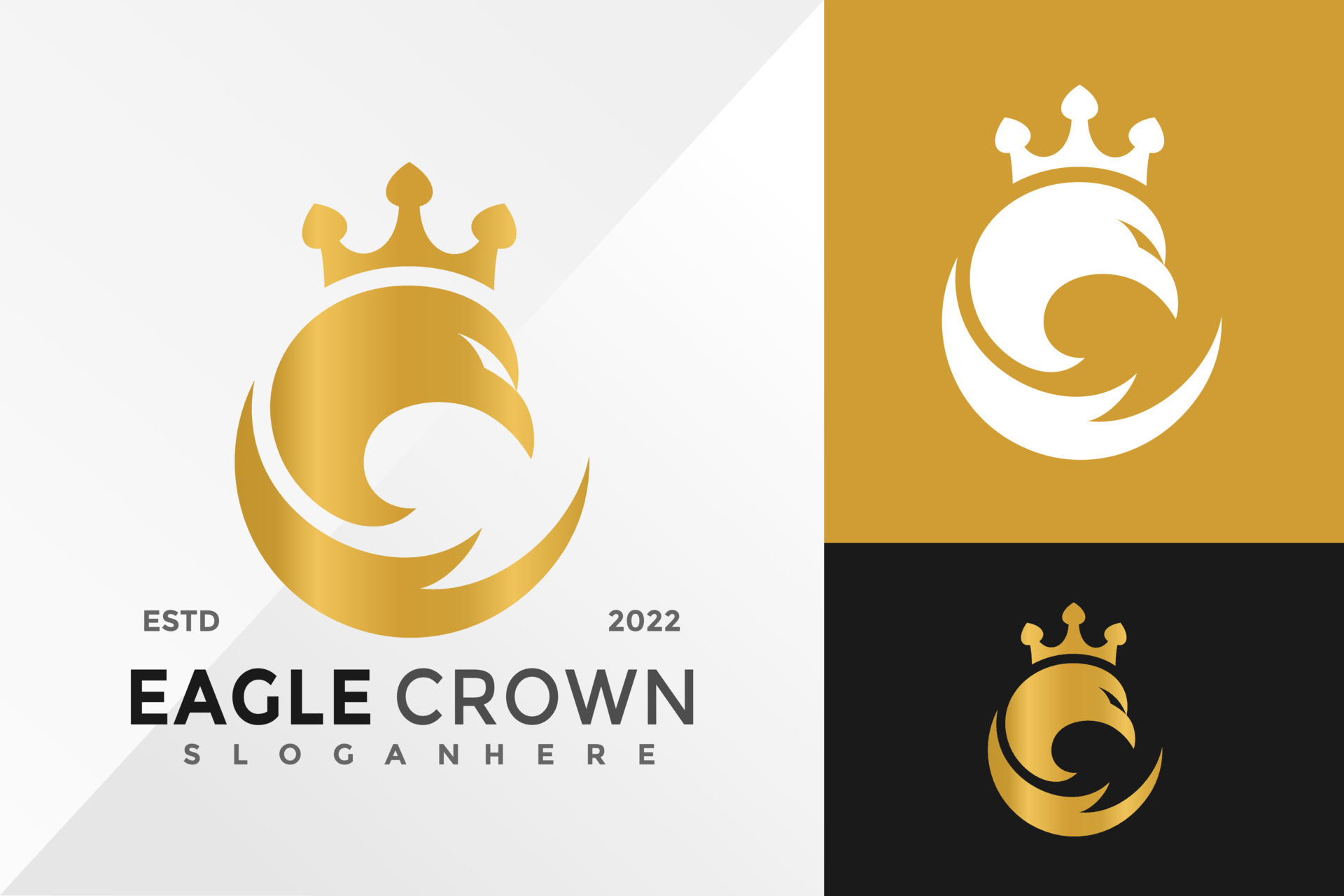 Eagle Crown Logo by Enwirto on Dribbble