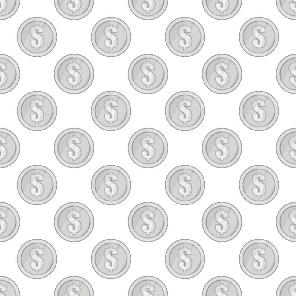 Coin seamless pattern vector