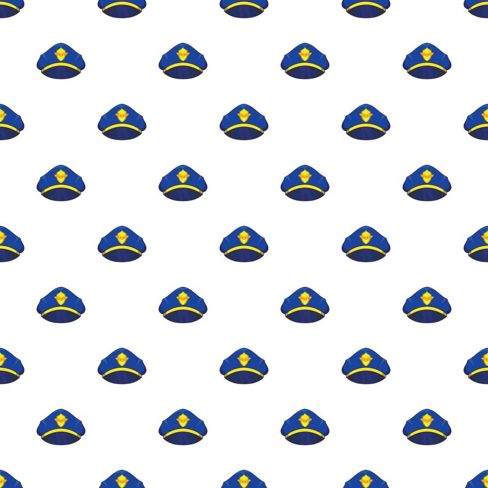 Cap pilot pattern, cartoon style vector