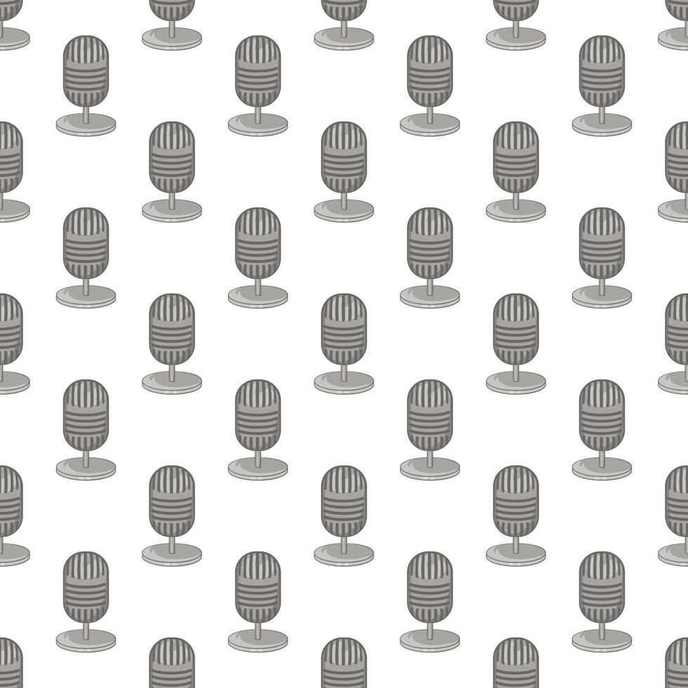 Microphone seamless pattern vector