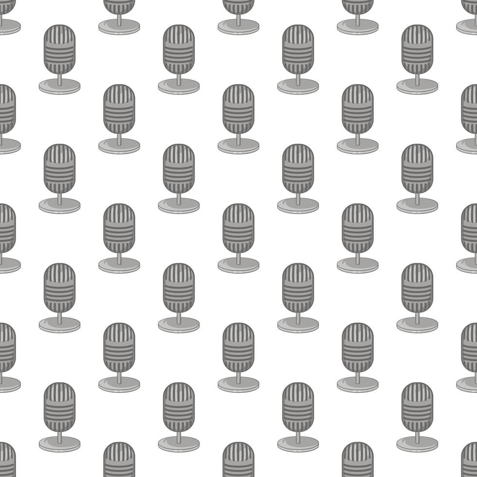 Microphone seamless pattern vector