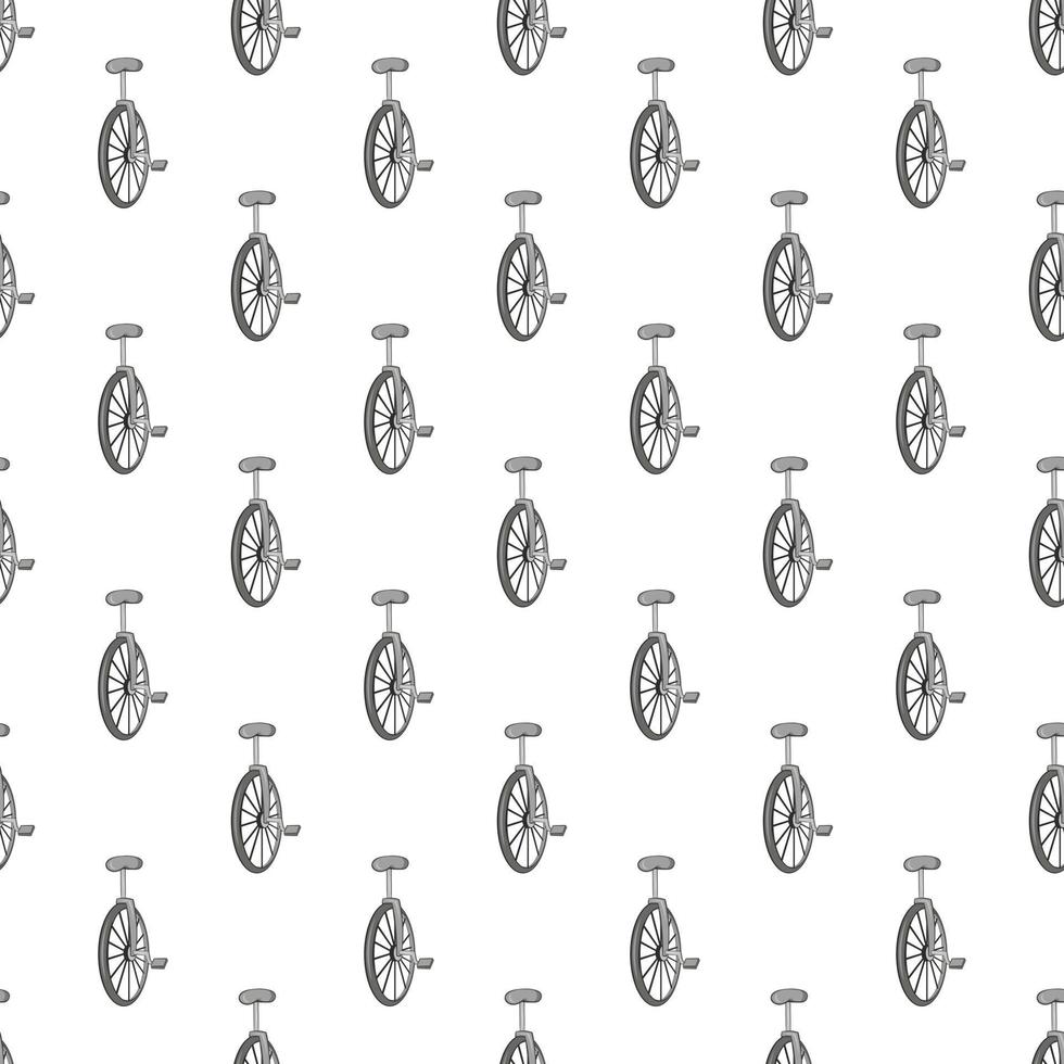 Unicycle seamless pattern vector