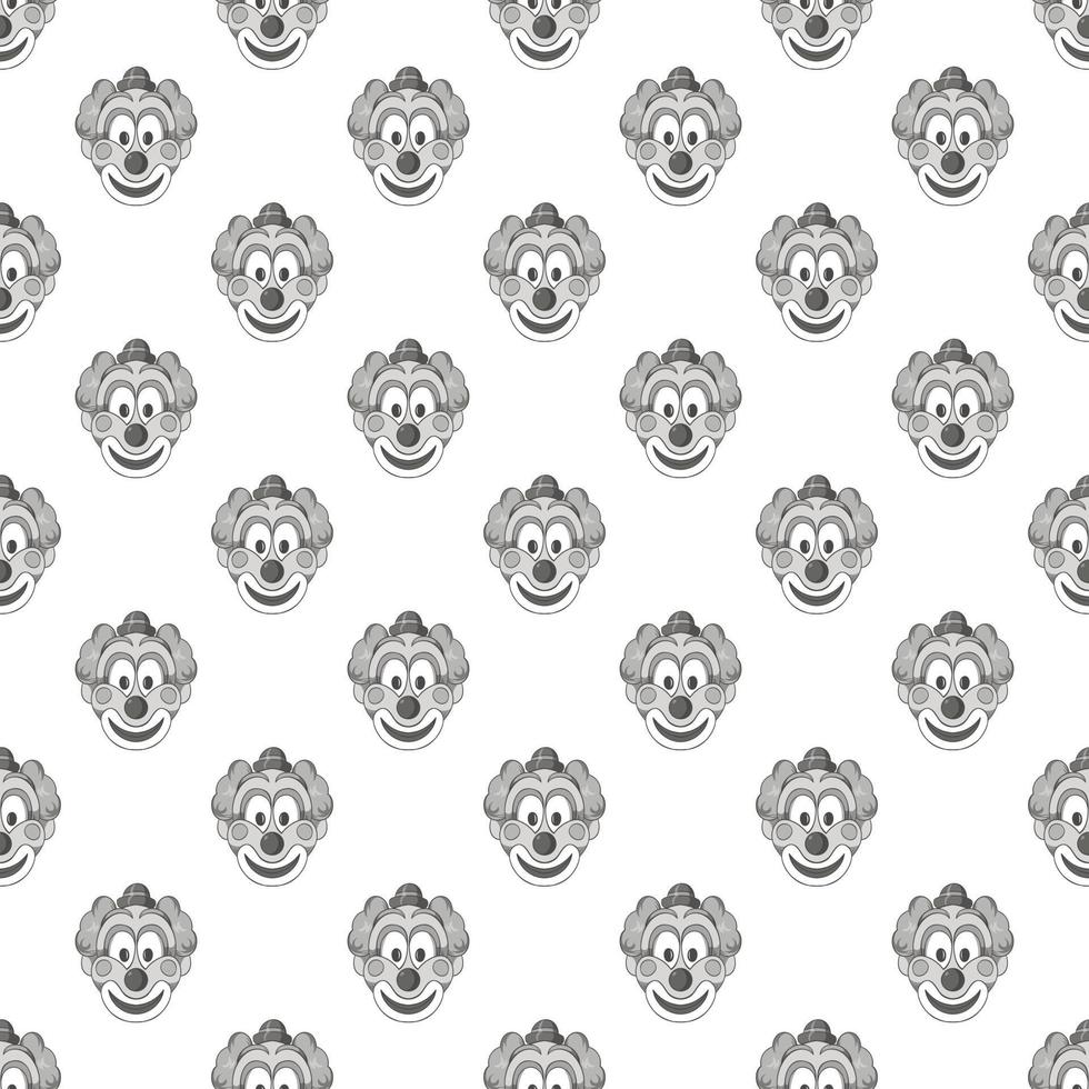Clown seamless pattern vector
