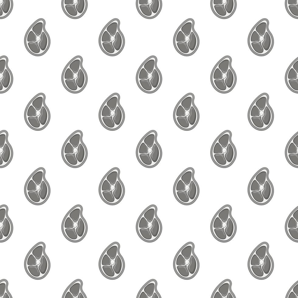 Steak seamless pattern vector