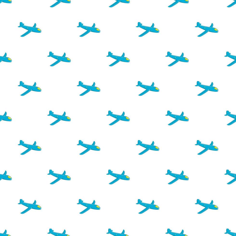 Children plane pattern, cartoon style vector