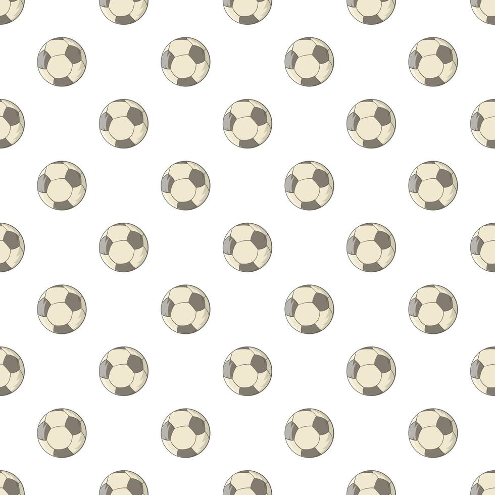 Soccer ball pattern, cartoon style vector