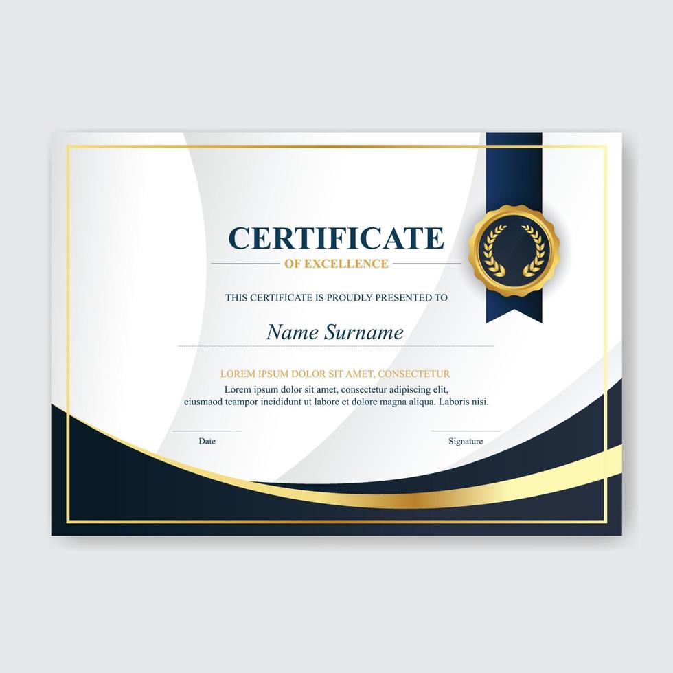 Creative Certificate of Appreciation Award Template vector