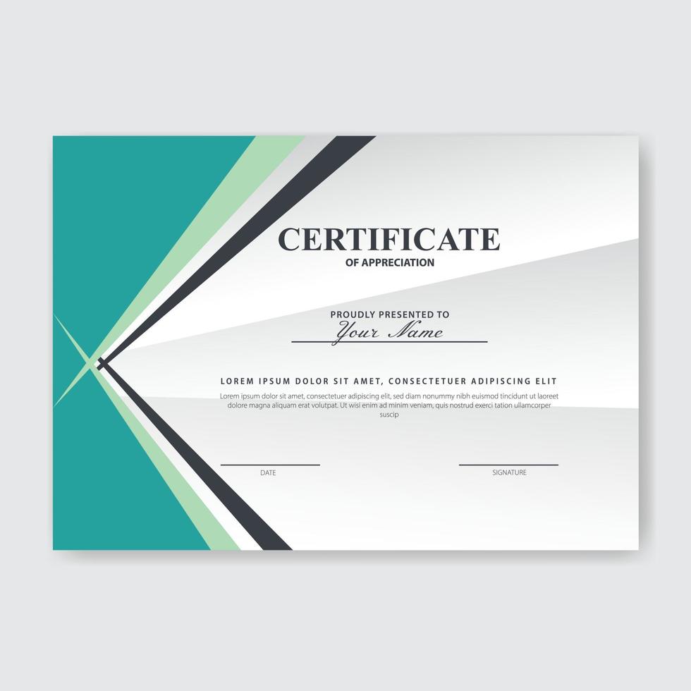 Creative Certificate of Appreciation Award Template vector