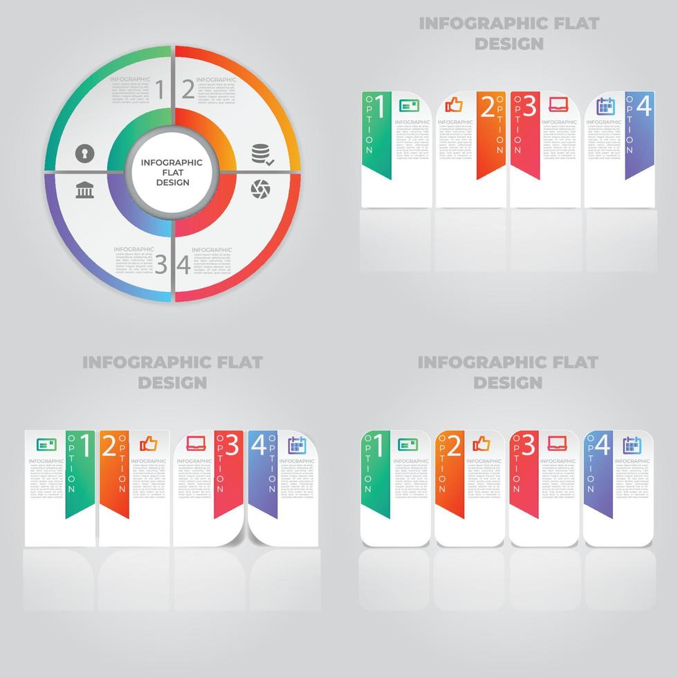 visualización de datos comerciales. diagrama del proceso. elementos abstractos de gráfico, diagrama con pasos, opciones, partes o procesos. plantilla de negocio vectorial para presentación. concepto creativo para infografía. vector