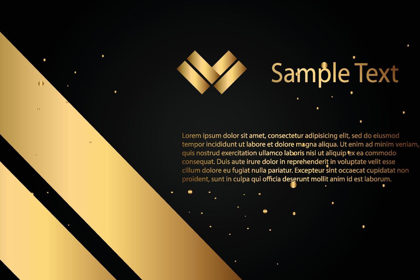 Creative black dark business card Template modern and Clean design vector