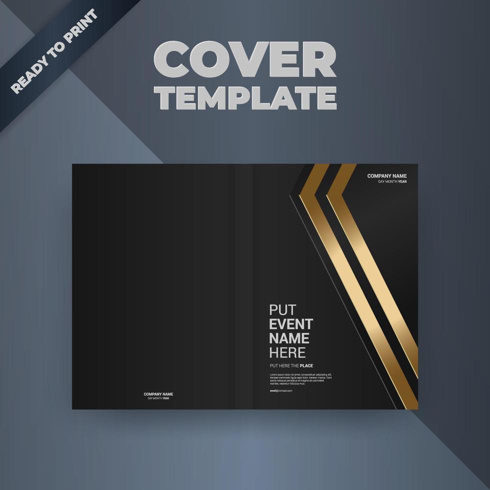 Flyer brochure design template cover. business cover size A4 template vector