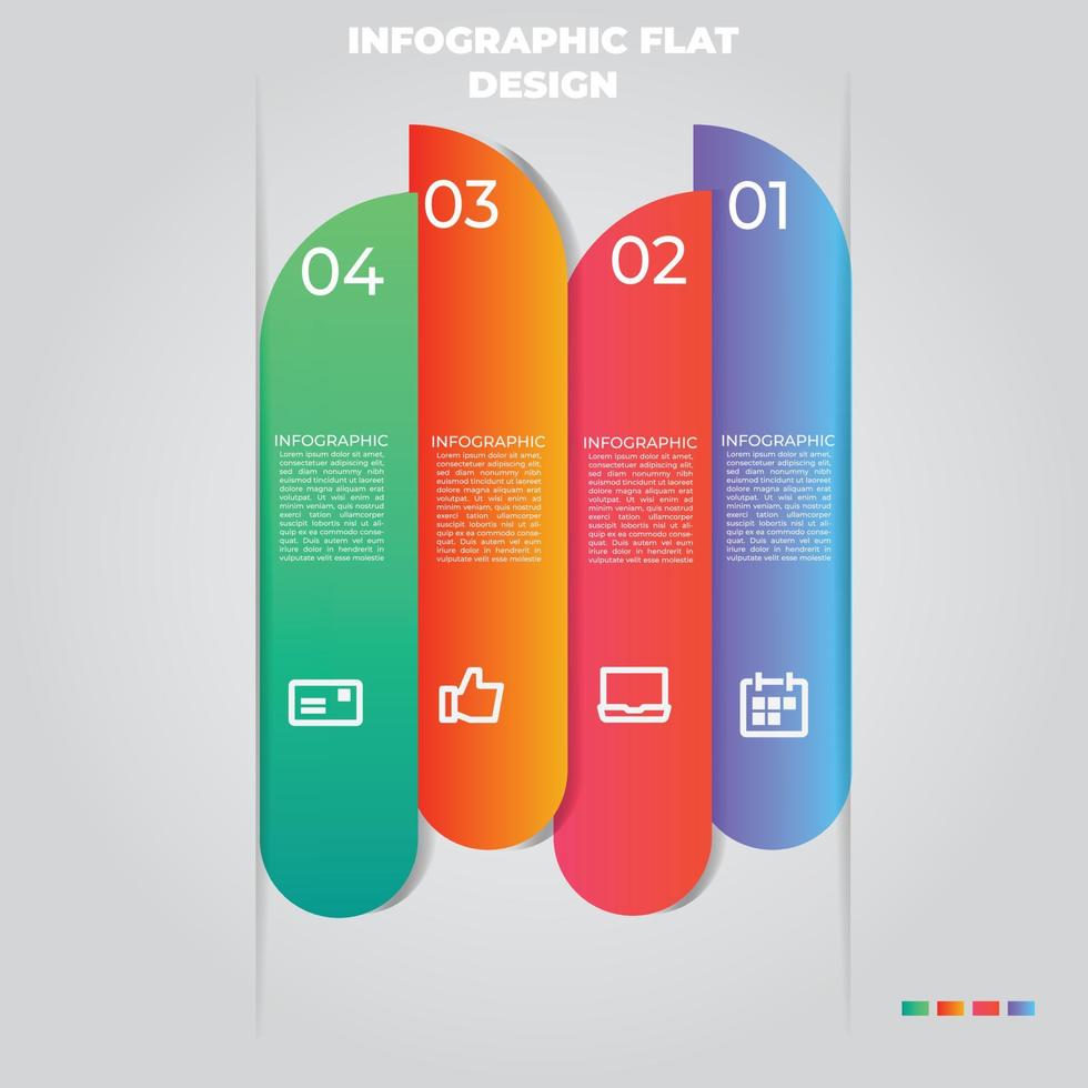 Business data visualization. Process chart. Abstract elements of graph, diagram with steps, options, parts or processes. Vector business template for presentation. Creative concept for infographic.