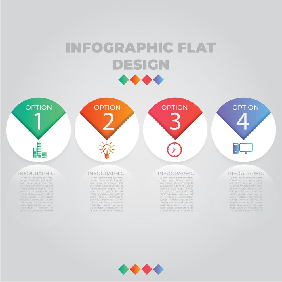 visualización de datos comerciales. diagrama del proceso. elementos abstractos de gráfico, diagrama con pasos, opciones, partes o procesos. plantilla de negocio vectorial para presentación. concepto creativo para infografía. vector