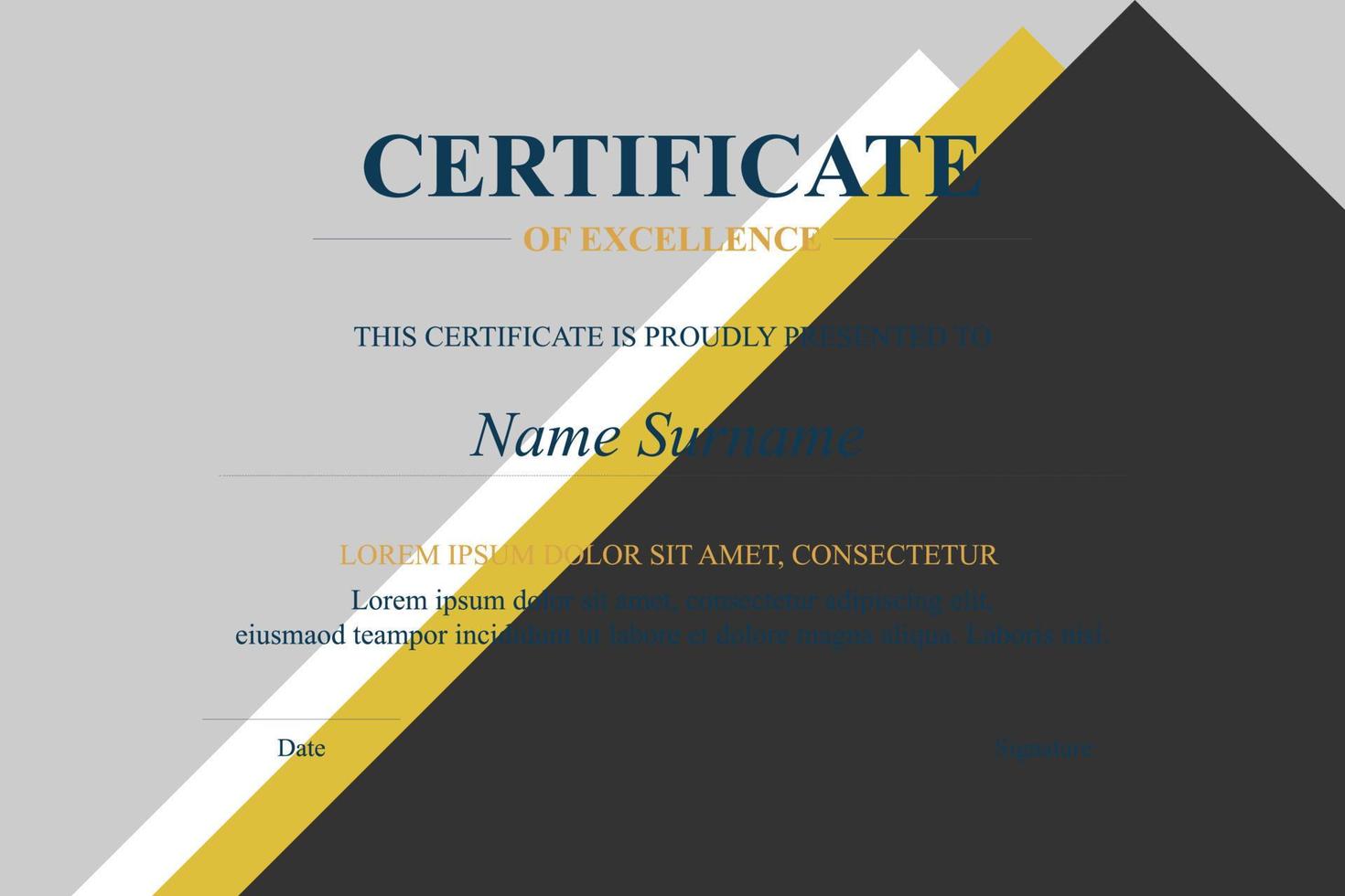 Creative Certificate of Appreciation Award Template vector