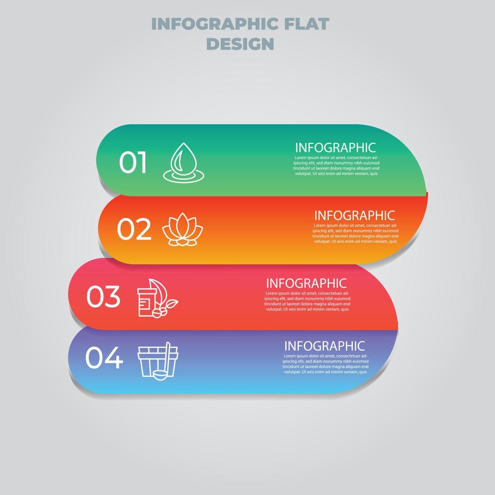 visualización de datos comerciales. diagrama del proceso. elementos abstractos de gráfico, diagrama con pasos, opciones, partes o procesos. plantilla de negocio vectorial para presentación. concepto creativo para infografía. vector