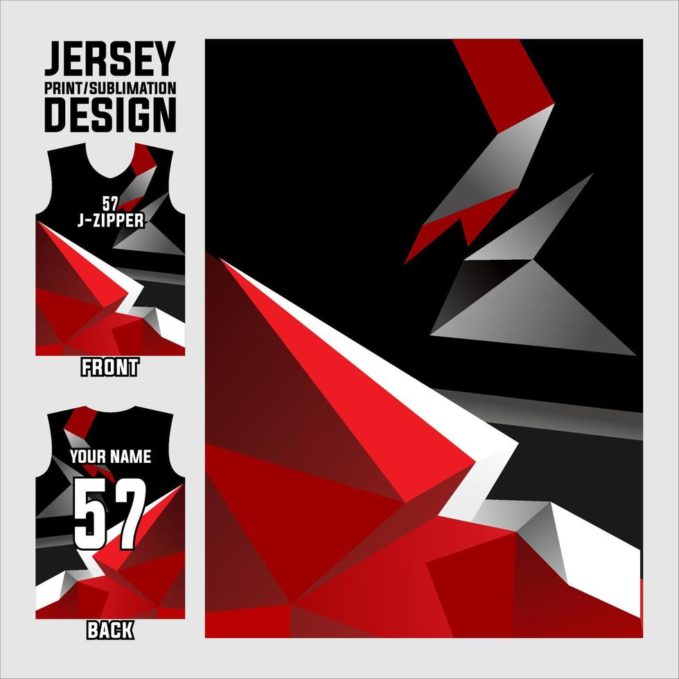 impresión de jersey de diseño de patrón abstracto, jersey de sublimación para deportes de equipo de fútbol, baloncesto, voleibol, béisbol, etc. vector