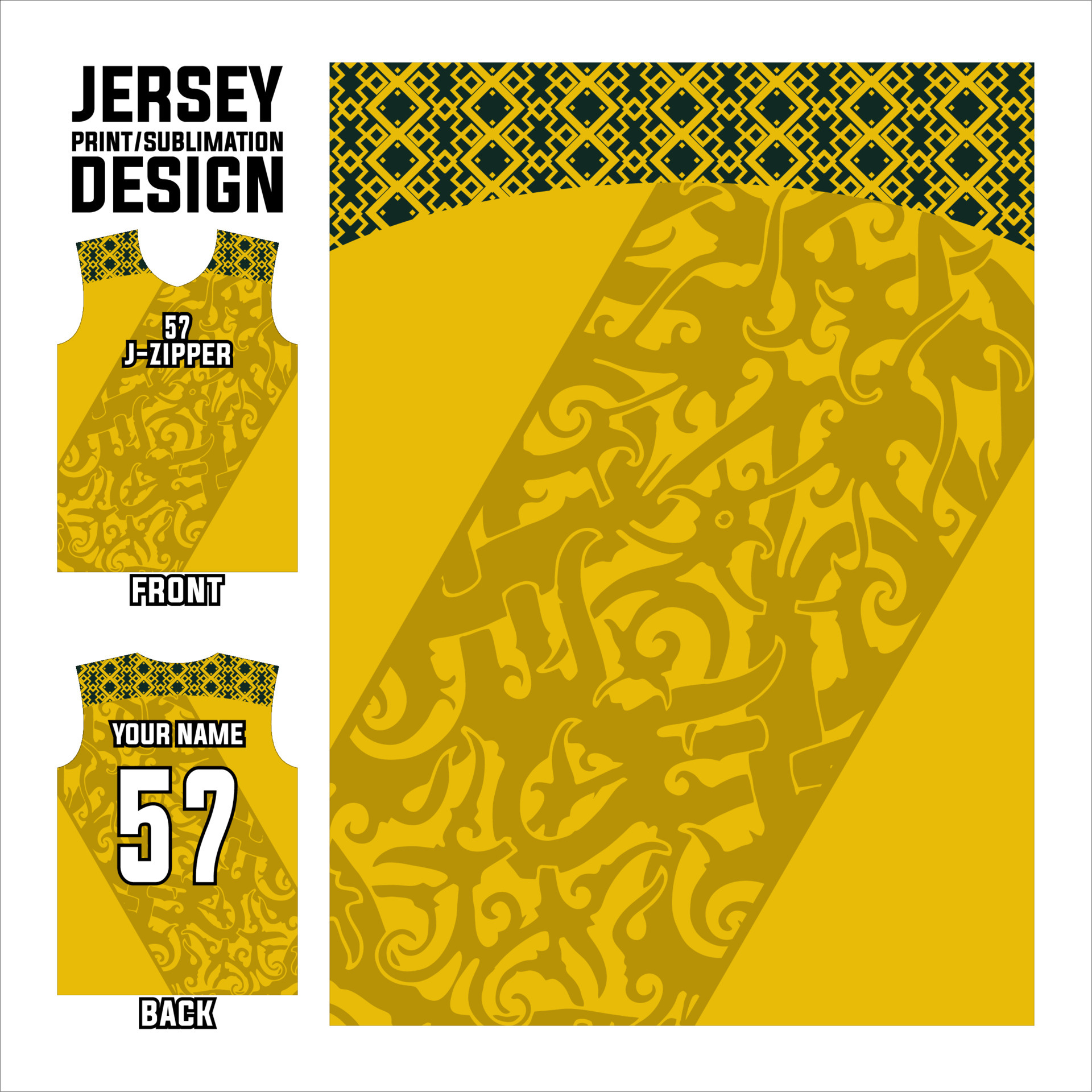 Basketball Jersey Pattern Design Template. Gold Abstract