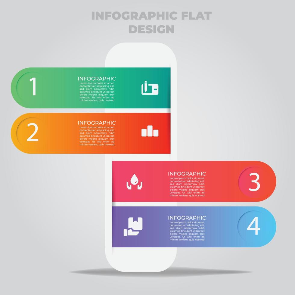 visualización de datos comerciales. diagrama del proceso. elementos abstractos de gráfico, diagrama con pasos, opciones, partes o procesos. plantilla de negocio vectorial para presentación. concepto creativo para infografía. vector