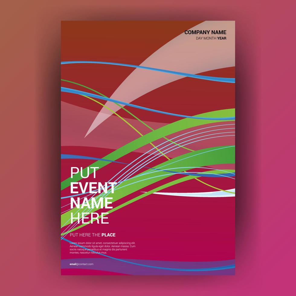 Flyer brochure design template cover. business cover size A4 template vector