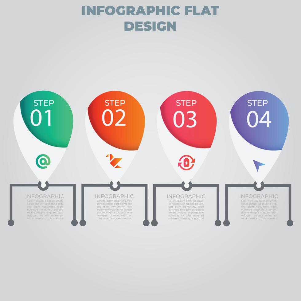 Business data visualization. Process chart. Abstract elements of graph, diagram with steps, options, parts or processes. Vector business template for presentation. Creative concept for infographic.