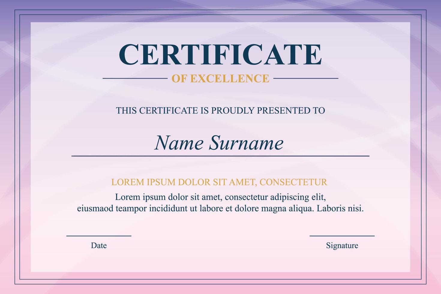 Creative Certificate of Appreciation Award Template vector