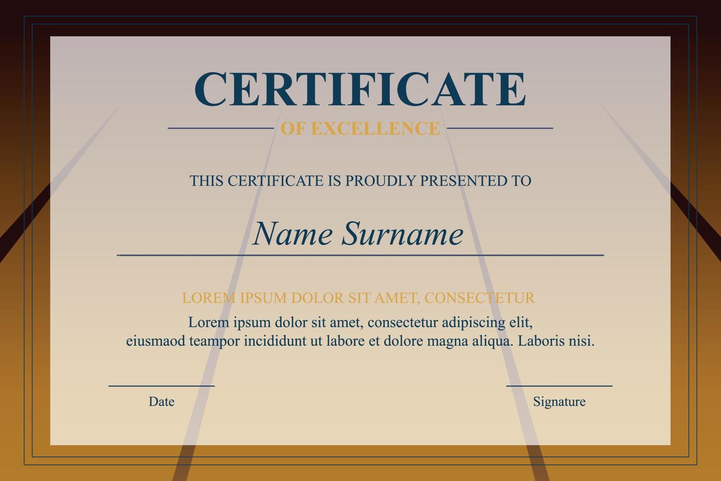 Creative Certificate of Appreciation Award Template vector