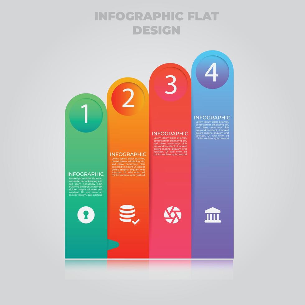 Business data visualization. Process chart. Abstract elements of graph, diagram with steps, options, parts or processes. Vector business template for presentation. Creative concept for infographic.