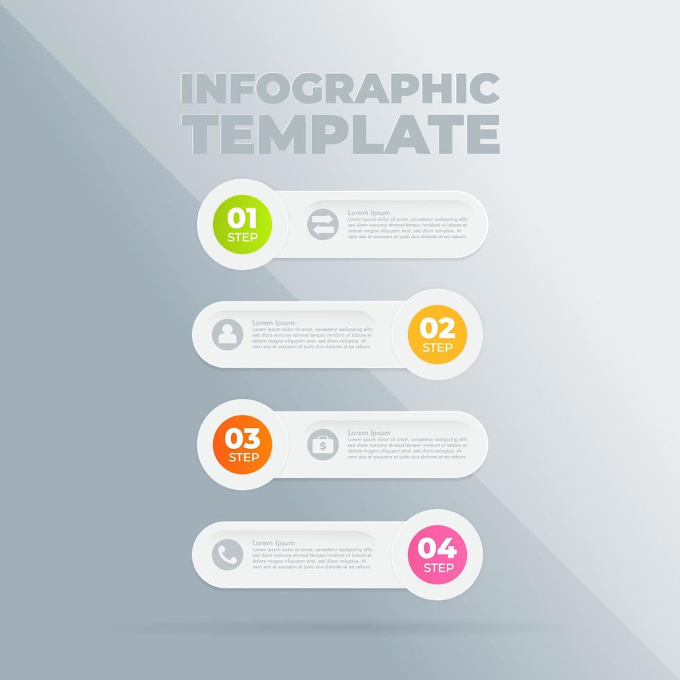 Vector infographic design template with options or steps
