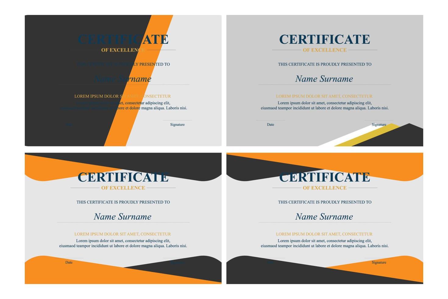 Creative Certificate of Appreciation Award Template vector