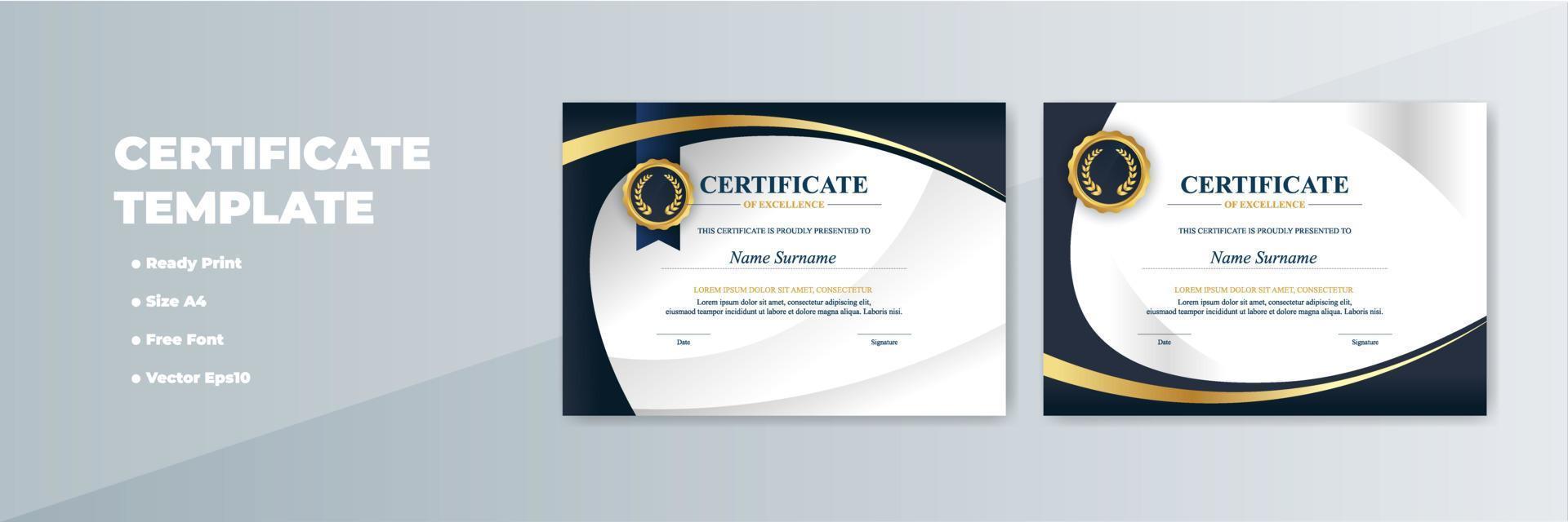 Creative Certificate of Appreciation Award Template vector