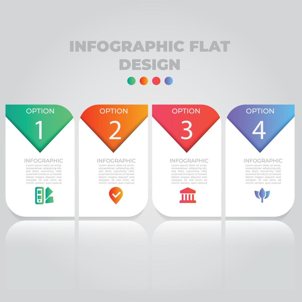 visualización de datos comerciales. diagrama del proceso. elementos abstractos de gráfico, diagrama con pasos, opciones, partes o procesos. plantilla de negocio vectorial para presentación. concepto creativo para infografía. vector