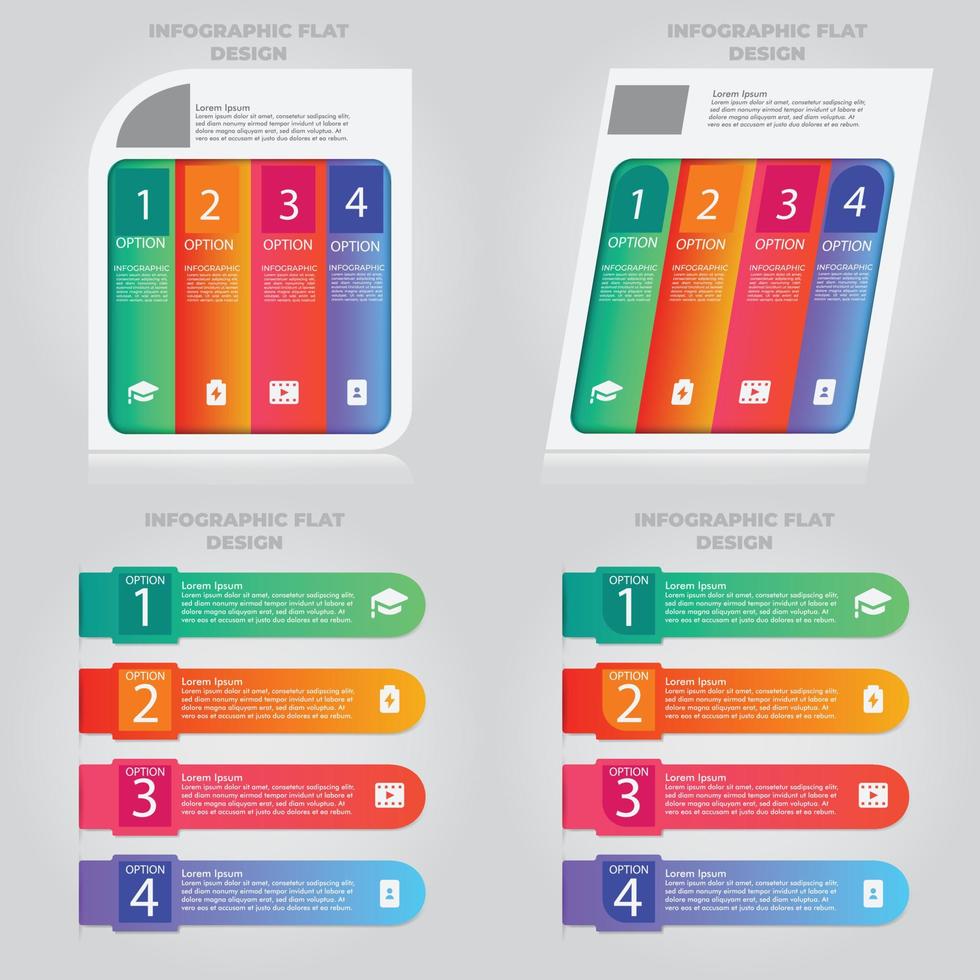 visualización de datos comerciales. diagrama del proceso. elementos abstractos de gráfico, diagrama con pasos, opciones, partes o procesos. plantilla de negocio vectorial para presentación. concepto creativo para infografía. vector