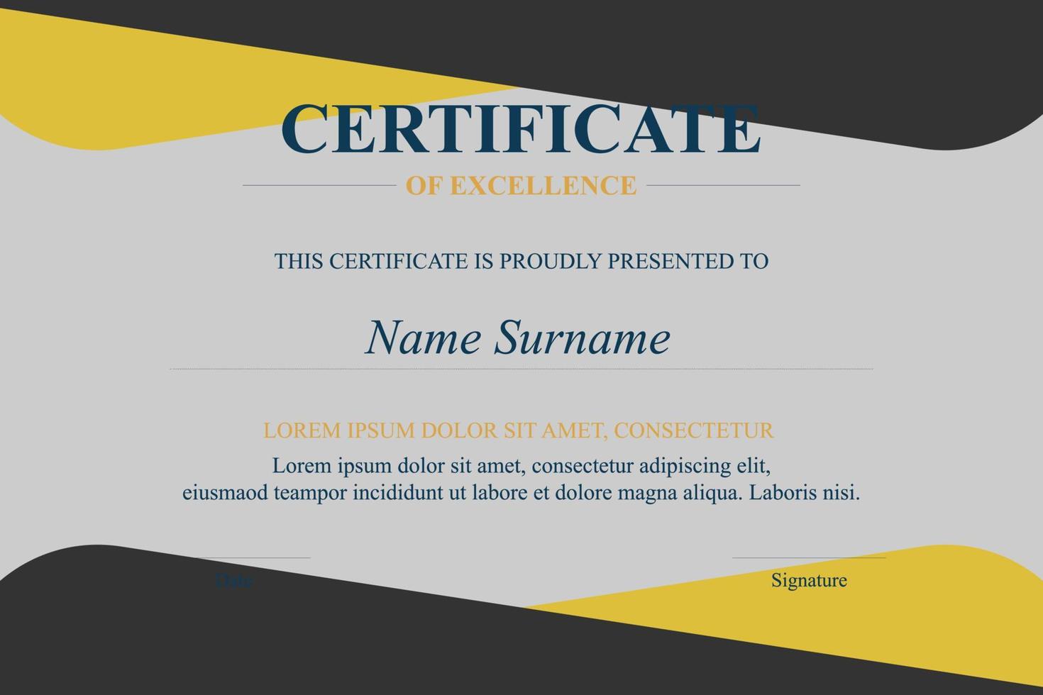 Creative Certificate of Appreciation Award Template vector