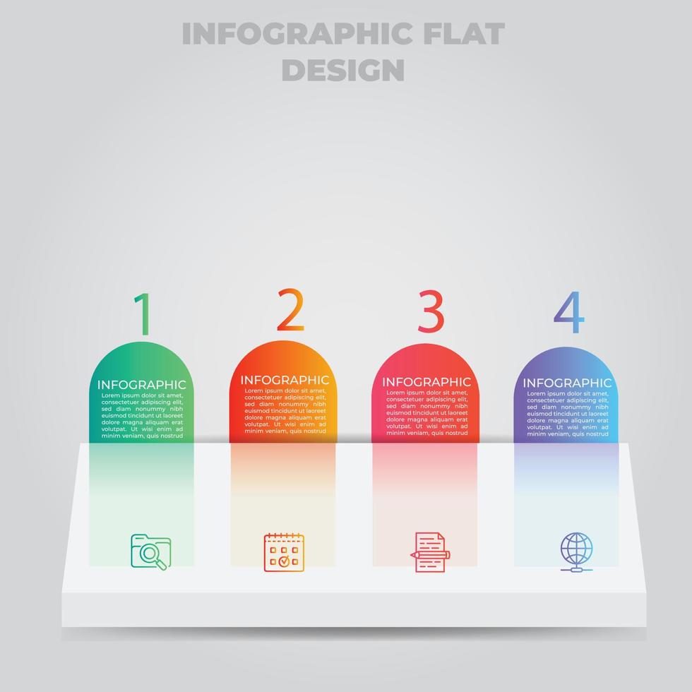 Business data visualization. Process chart. Abstract elements of graph, diagram with steps, options, parts or processes. Vector business template for presentation. Creative concept for infographic.