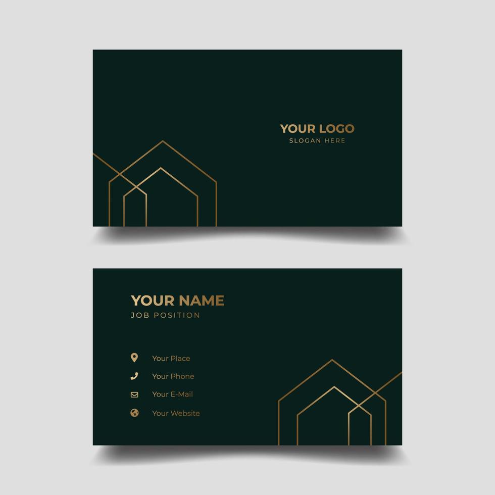 Print business card template vector