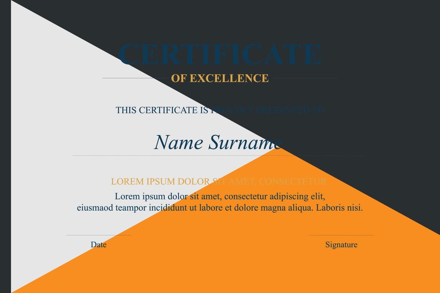 Creative Certificate of Appreciation Award Template vector