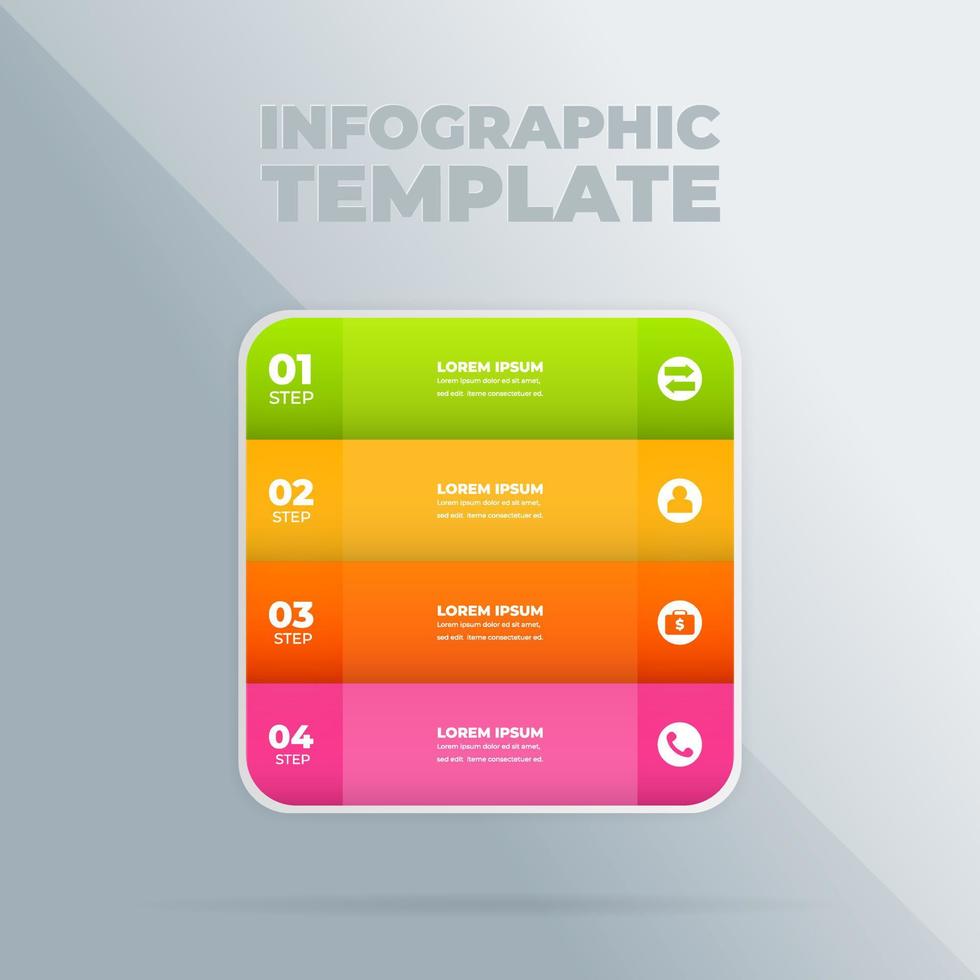 Vector infographic design template with options or steps