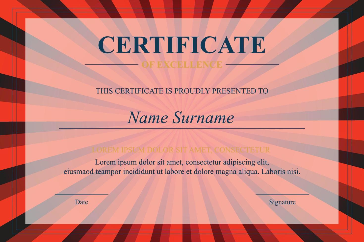 Creative Certificate of Appreciation Award Template vector