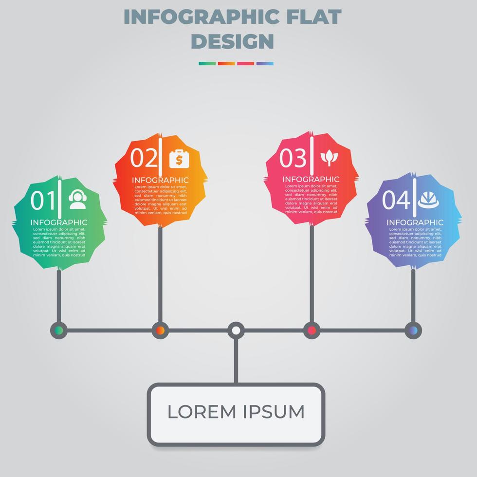 Business data visualization. Process chart. Abstract elements of graph, diagram with steps, options, parts or processes. Vector business template for presentation. Creative concept for infographic.